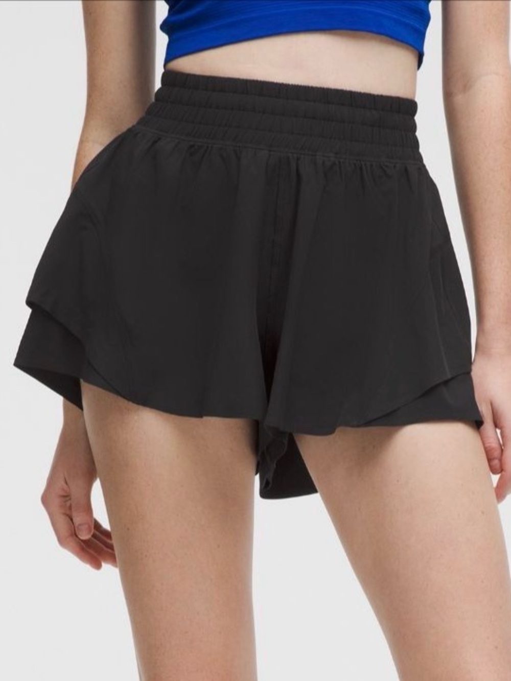 lululemon athletica Black High-Rise Running Shorts